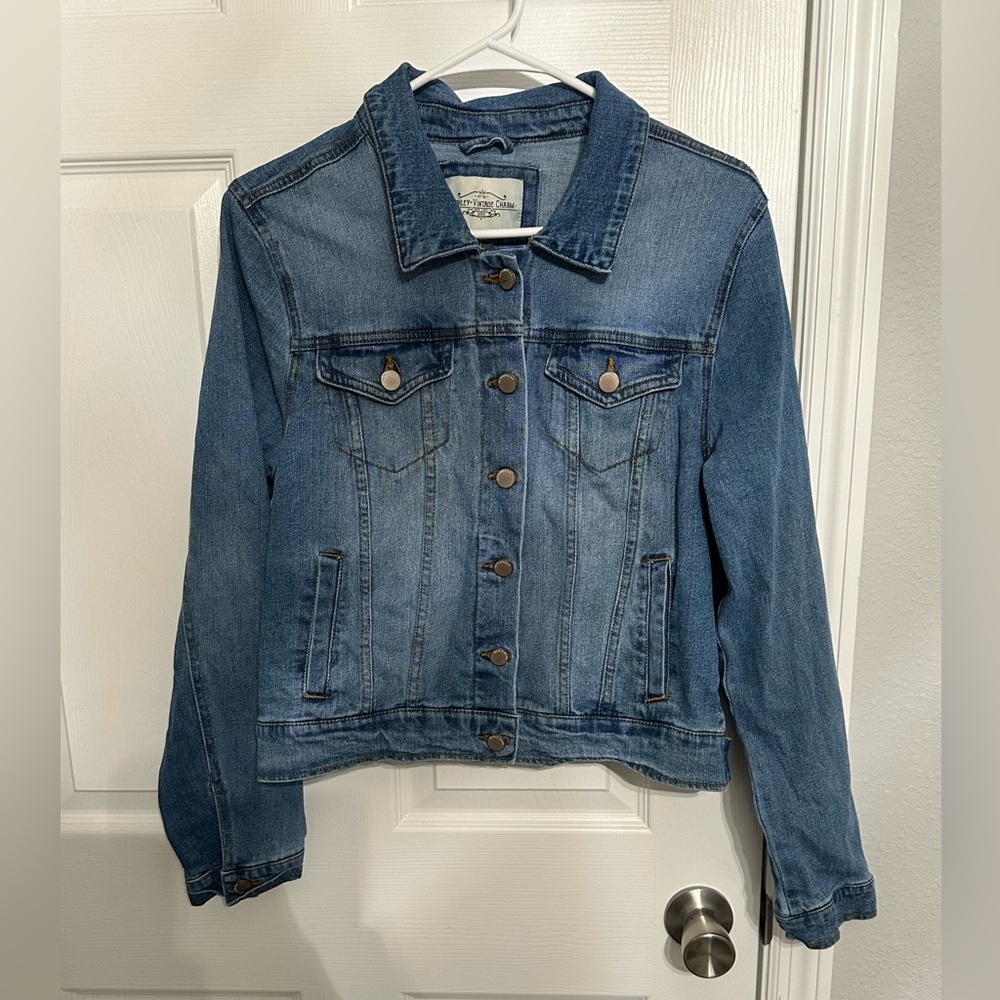 Ashley Vintage Charm Classic Blue Denim Jacket